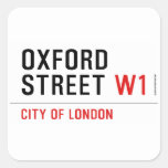 oxford street  Stickers