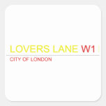 LOVERS LANE  Stickers