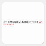 Sthembiso mumbo street  Stickers