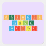 Periodic
 Table
 Writer  Stickers