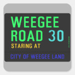 Weegee Road  Stickers
