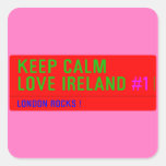 keep Calm Love Ireland  Stickers