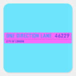 One Direction Lane   Stickers