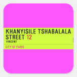 Khanyisile Tshabalala Street  Stickers