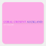 coral cresent  Stickers