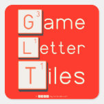 Game
 Letter
 Tiles  Stickers