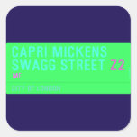 Capri Mickens  Swagg Street  Stickers
