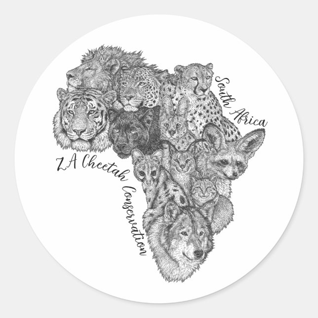 Stickers - Africa Map (Front)