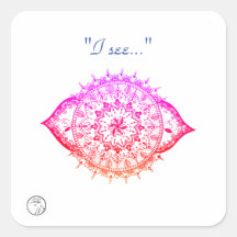 Stickers and Labels with Chakra energy