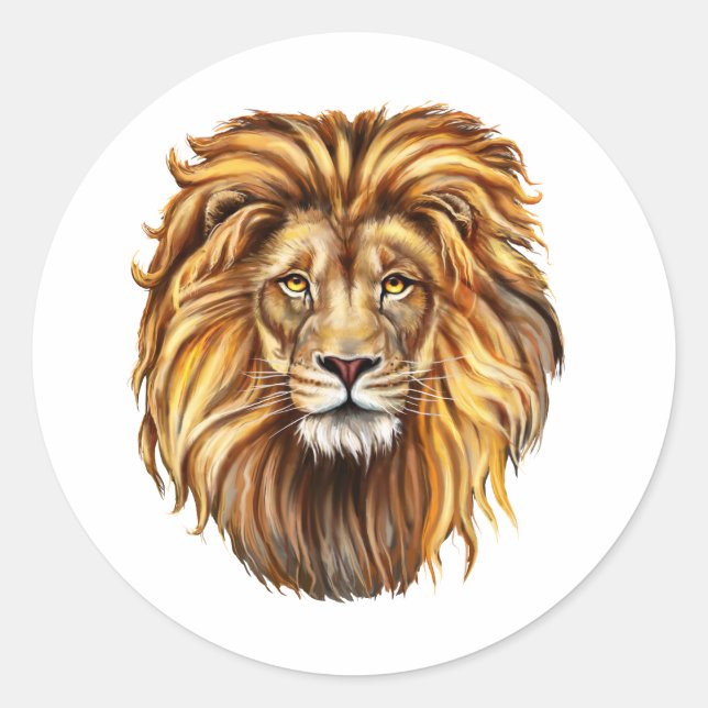 stickers animol lion  (Front)