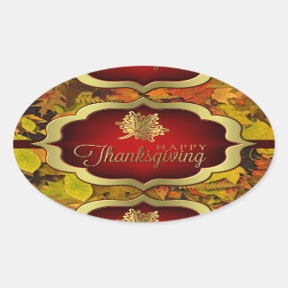 Stickers - Autumnal Happy Thanksgiving