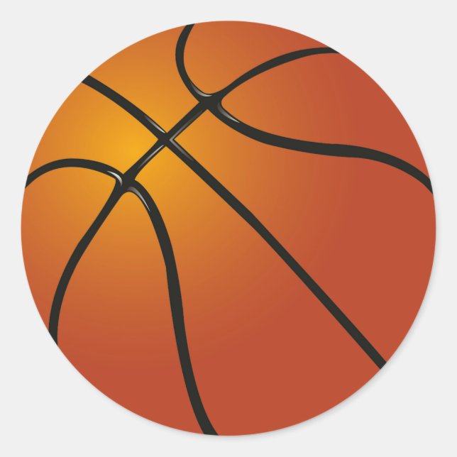 Stickers/Basketball Classic Round Sticker (Front)