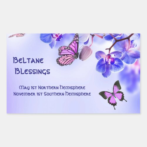 Stickers Beltane Blessings Rectangular Sticker