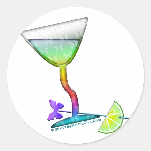 STICKERS - BUTTERFLY MARTINI (Front)