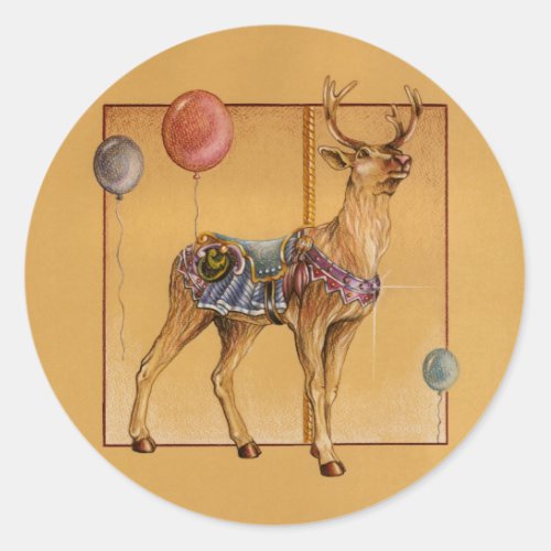 Stickers _ Carousel Reindeer or Elk