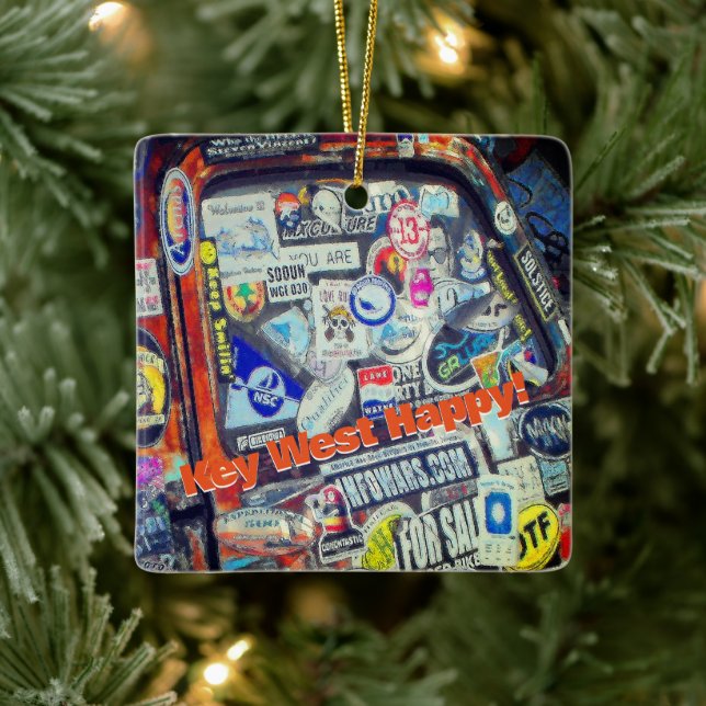 Stickers Ceramic Ornament (Tree)
