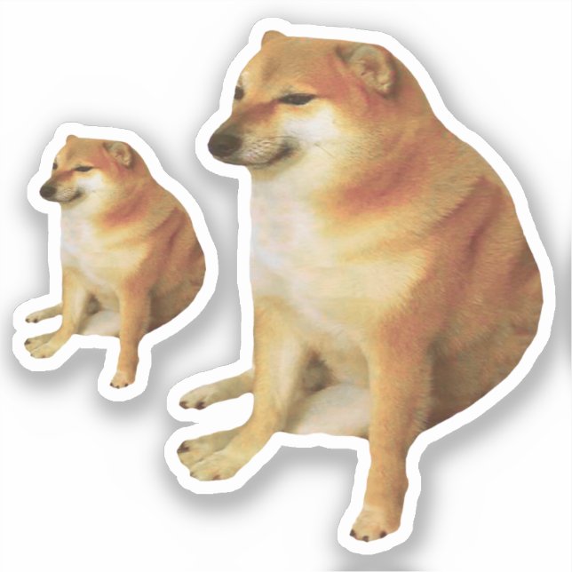 Stickers Cheems Meme (Front)