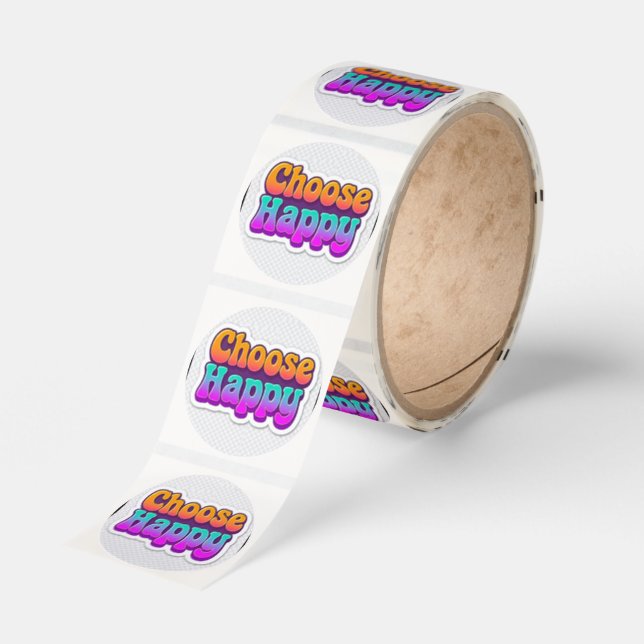 Stickers choose happy (Roll)