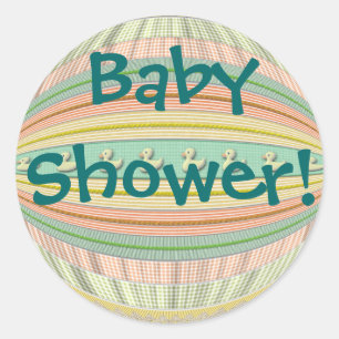 Stickers - Ducks in a Row - "Baby Shower!"