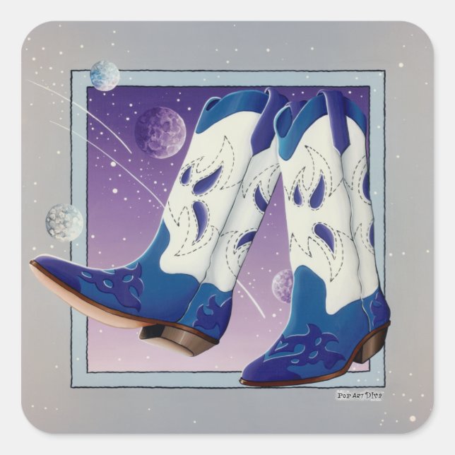 Stickers - Electric Slide Cowboy Boots (Front)