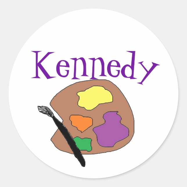 Stickers for name Kennedy (Front)