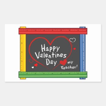 Stickers For Teachers On Valentine's Day! by pomegranate_gallery at Zazzle