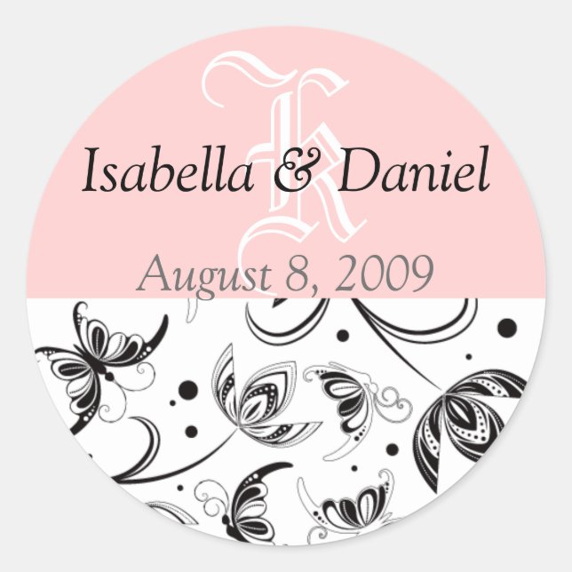 Stickers For Wedding Invitations (Front)