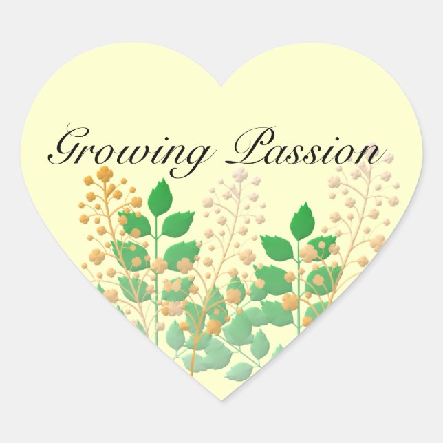 Stickers Garden Flowers and Leaves (Front)