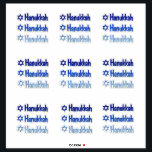 Stickers Hanukkah Blue Custom-Cut Vinyl<br><div class="desc">Hanukkah Blue Star of David Custom-Cut Vinyl Stickers Jewish Holiday. For scrapbooks,  craft projects,  photo albums.</div>