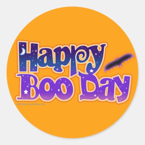 Stickers _ HAPPY BOO DAY _ Halloween