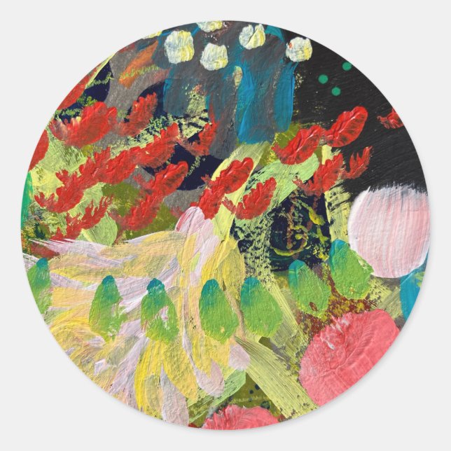 Stickers in the Flowers in the Night Design (Front)