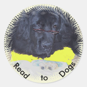 Stickers~ Kids Therapy Dog program Classic Round Sticker