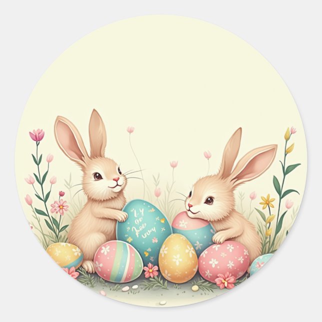 Stickers & Labels (a joyful Easter-themed illustr) (Front)