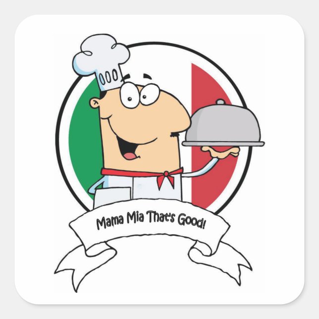 Stickers--Mama Mia! Square Sticker (Front)