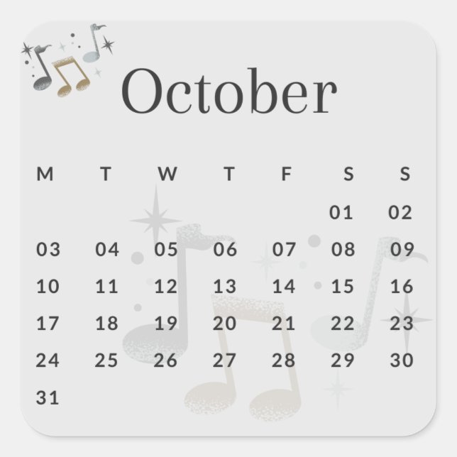 Stickers Month of the Year - October (I) *2022 (Front)