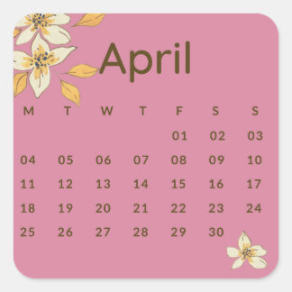 Stickers month of year - April (S'F) *2022