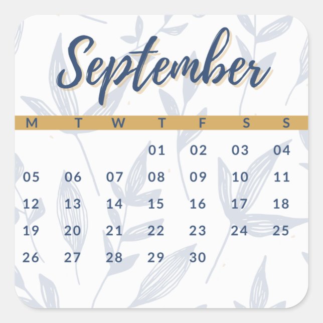 Stickers month of year - September (S'A) (Front)