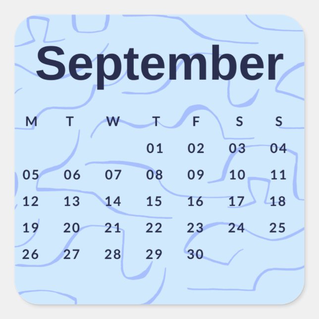 Stickers month of year - September (S'K) *2022 (Front)