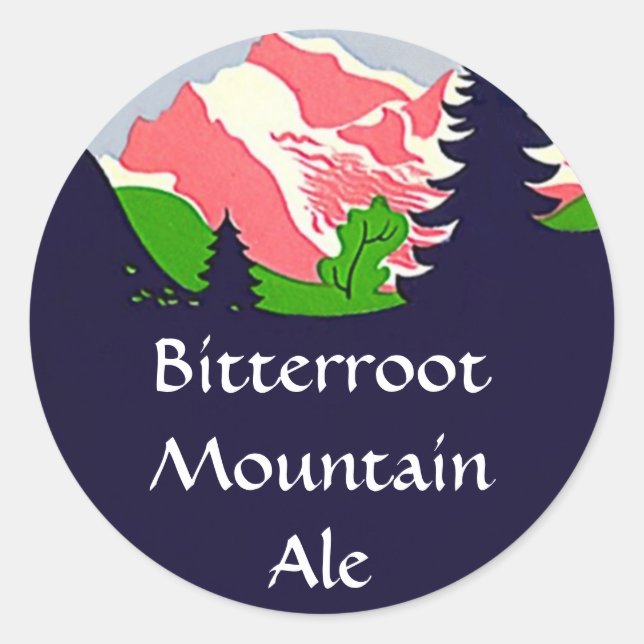 STICKERS Mountain Homebrew Labeling Sticker weiss (Front)