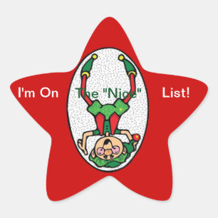 Stickers--Nice Elf Star Sticker