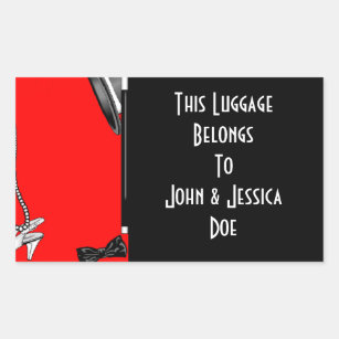 personalized luggage stickers