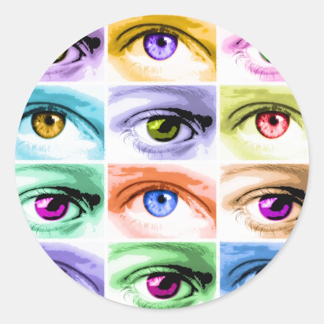 Stickers - Pop Art Eyes (Front)