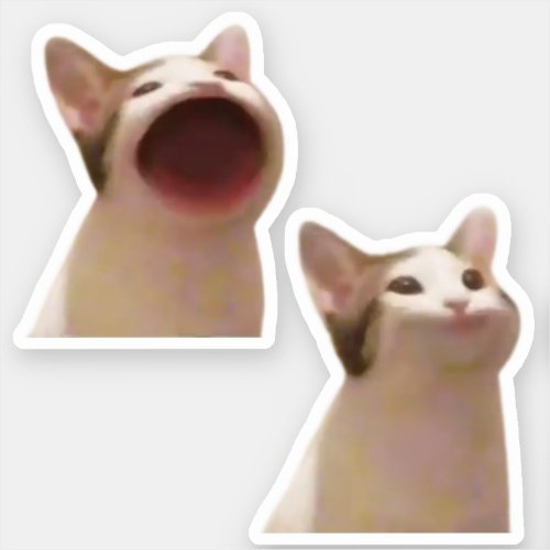 Stickers Pop Cat Meme