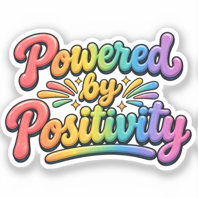 Stickers - Powered by Positivity (Front)