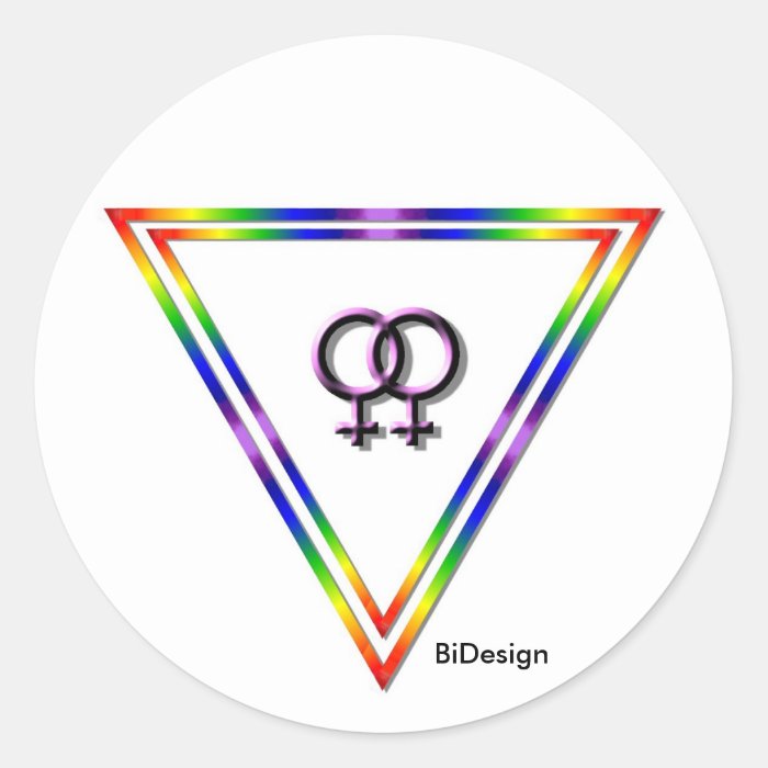 Stickers Rainbow Triangle Female/Female