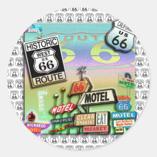 Stickers - Route 66 The Mother Road