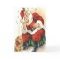 Stickers: Santa Playing the Harmonica for a Puppy