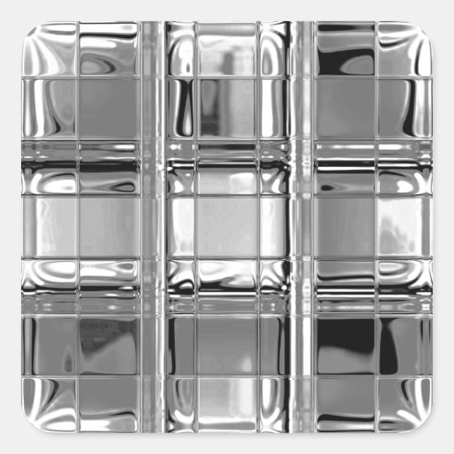 Stickers Shades of Gray Glass Mosaic (Front)
