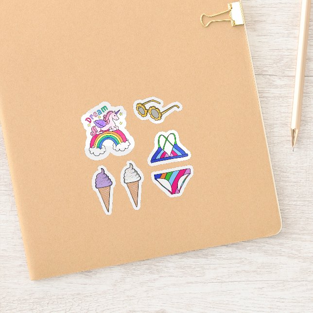 Stickers- Summer Swimsuit Fun Sticker (Notebook)