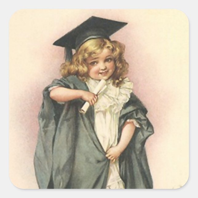 STICKERS Sweet Vintage Graduation Graduate diploma (Front)